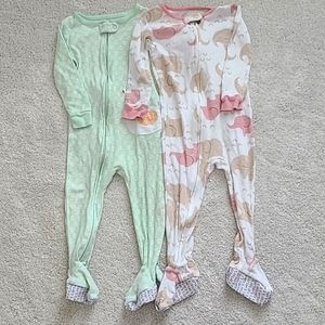Carter's Baby Girl pajamas size 18 months